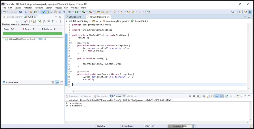 Running JUnit Test Running JUnit Test